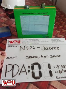 PDA (Pile Driving Analyzer) PT Widya Prima Utama