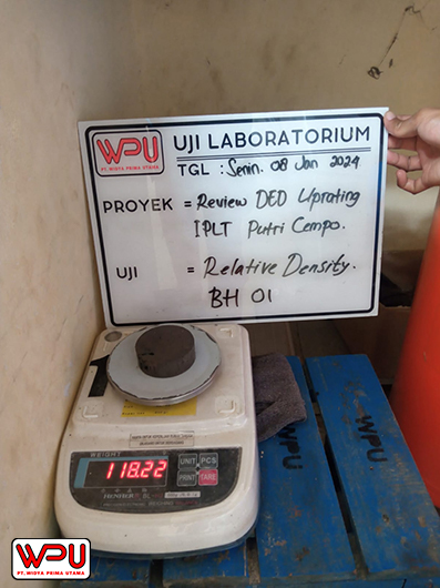 Uji Relative Density PT Widya Prima Utana